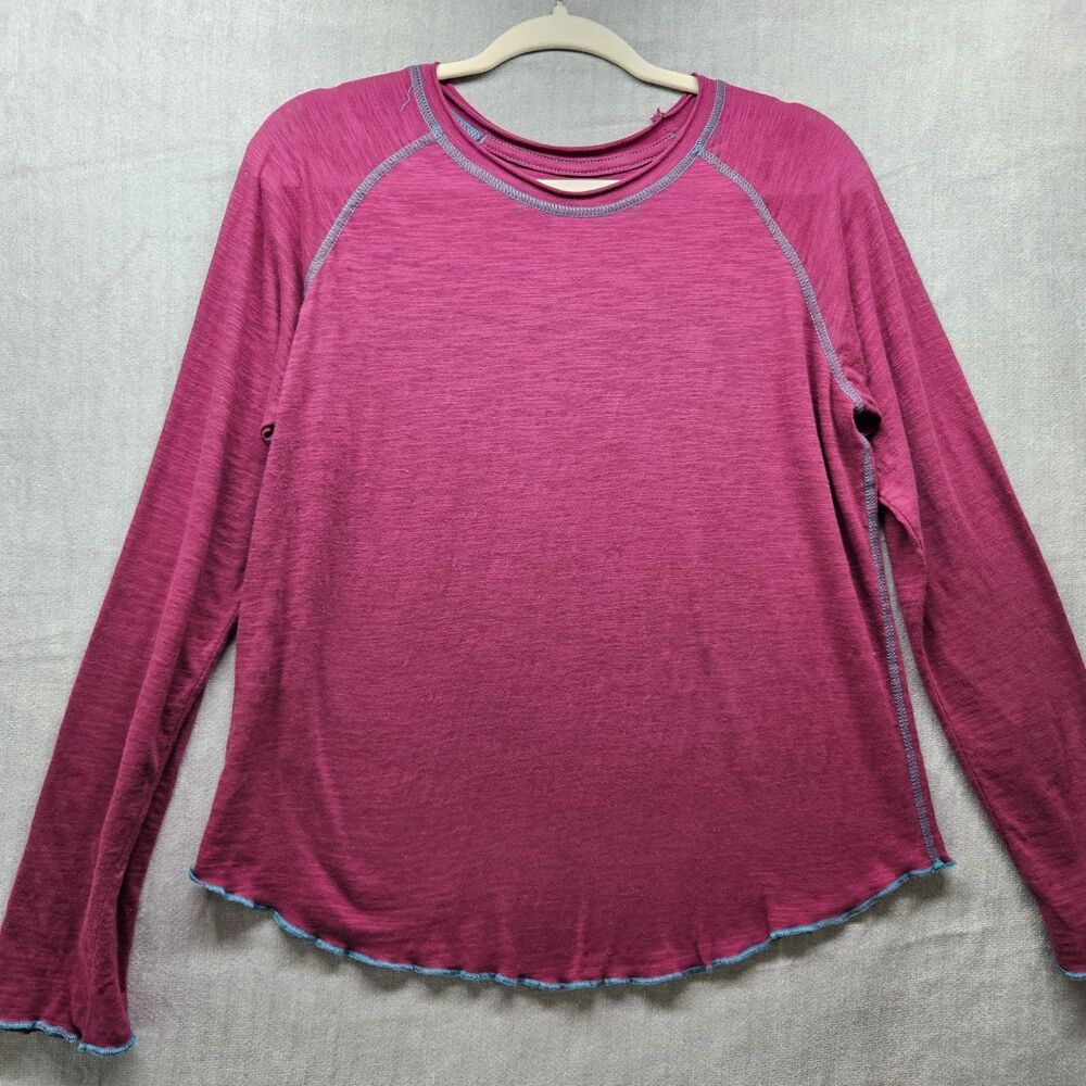 Natural Life Pink Longsleeve T-Shirt Womens Size Large Lightweight Cotton Casual